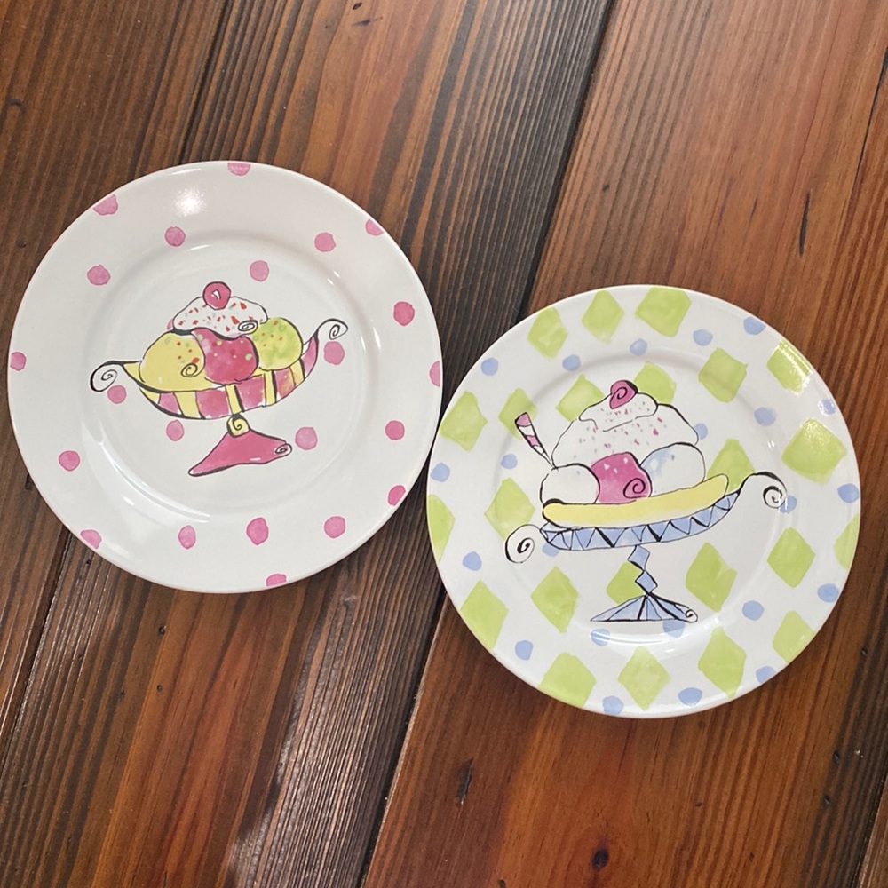 Ice cream Sundae Decorative Plates